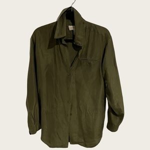Casual Corner Olive Green Blouse